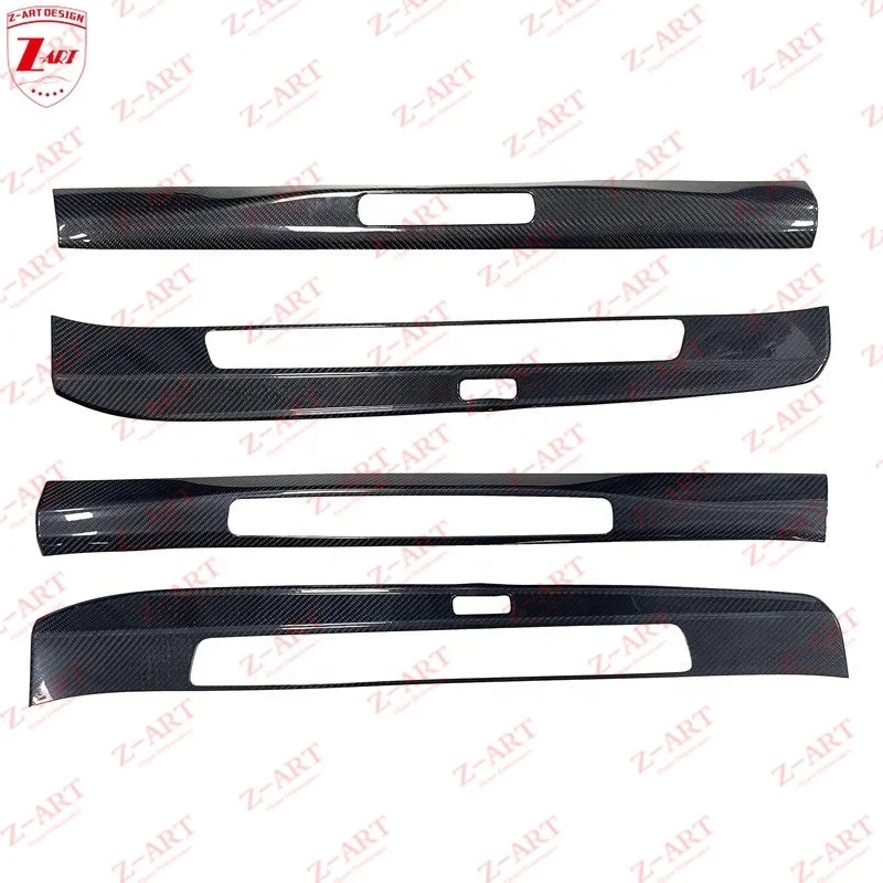 Z-ART Dry Carbon Fiber Interior Parts For Porsche 992 Carbon Fiber Dashboard+Door Handle Cover for All New 911 Interior Kit 2018