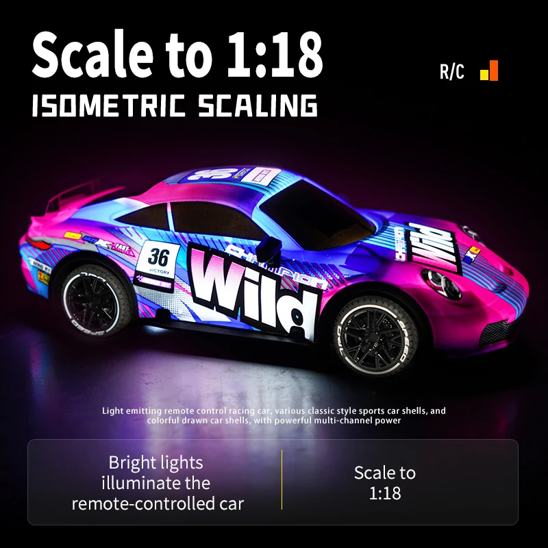 1:18 игрушечные гоночные автомобили 4CH 27 Гц классный дизайн с Wi-Fi и дистанционным управлением легкий металлический материал для детей