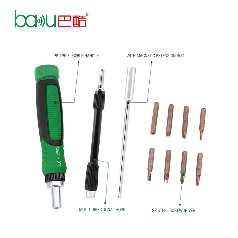 
BAKU ba-3039 high quality set 55 pcs black electric screwdriver cell phone repair tools made in China 