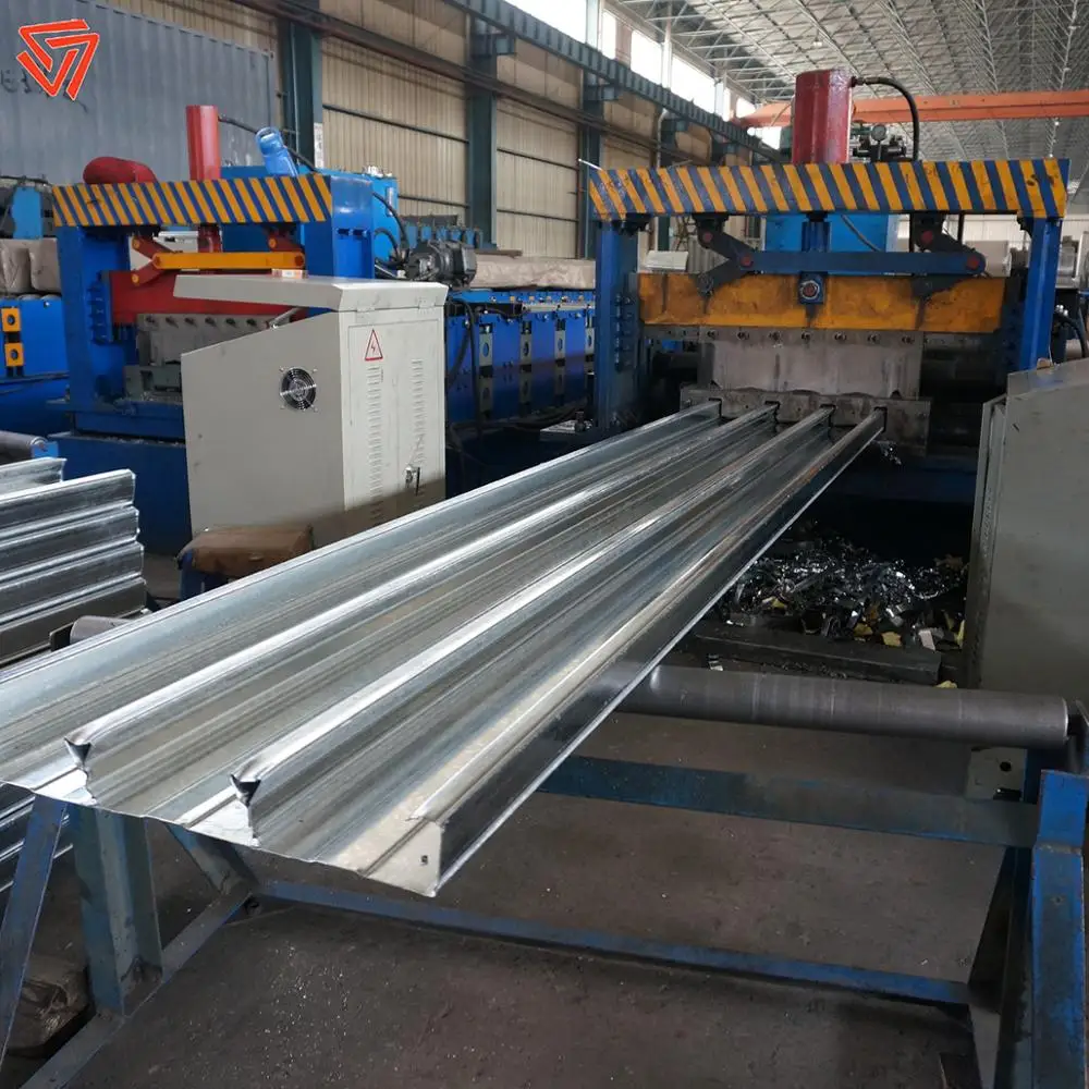 0.8mm high zinc mass galvanized corrugated steel floor decking plate