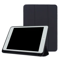 Чехол для нового Ipad 10,2 2019 с держателем для карандашей, ударопрочная мягкая задняя крышка премиум-класса из ТПУ для нового iPad 7-го поколения 10,2 дюйма