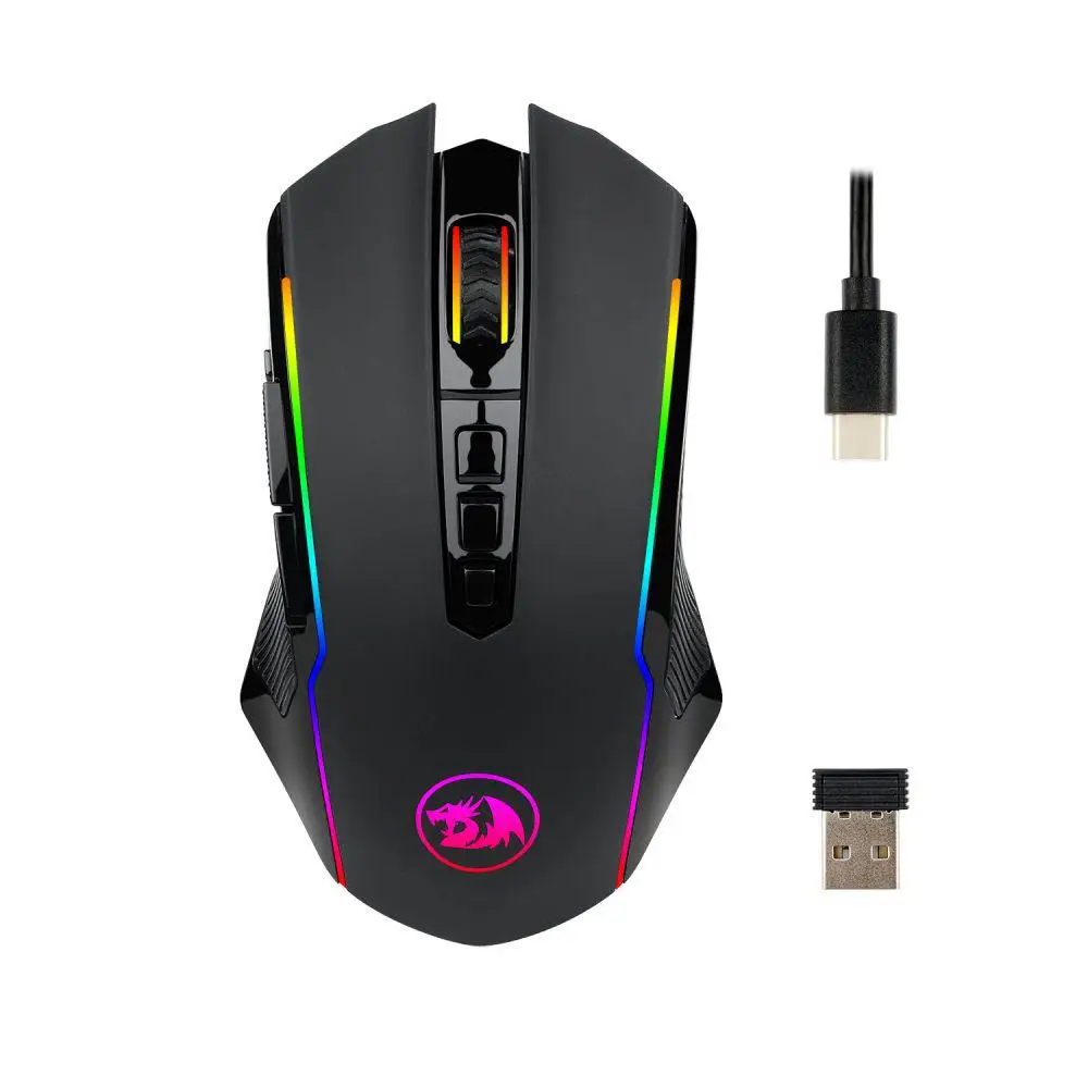 Redragon M910-KS RANGER LITE Lightweight RGB 700mAh Rechargeable Battery Wireless USB Wired Double Modes Gaming Mouse