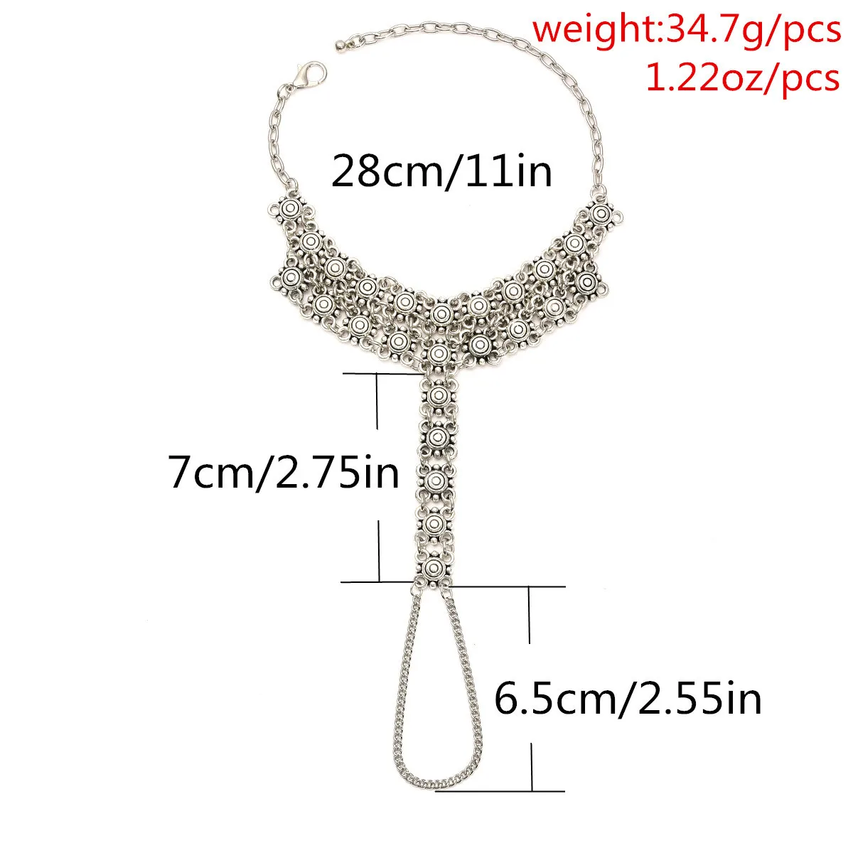 Ladies Body Women New Metal Beach Fashion Sexy Slave Jewelry Vintage Boho Anklet Foot Chain For Girls With Toe Ring