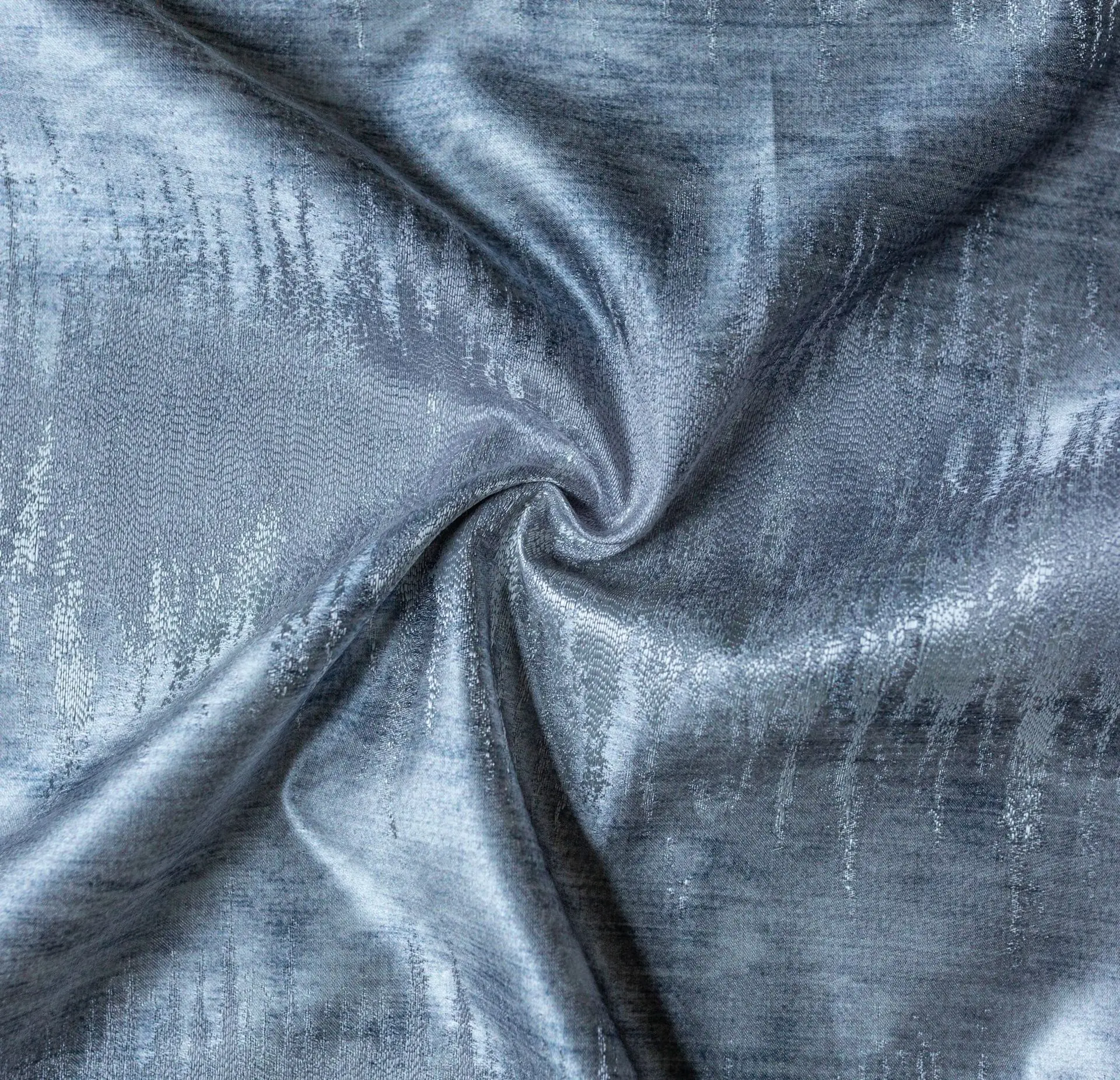 China Manufacturer Modern Light Luxury Silk Texture Jacquard Curtain Fabric For Living Room