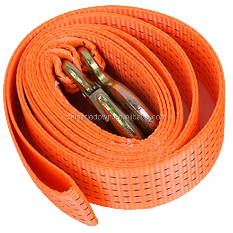 50MM*5MTow Cable Tow Strap Car Towing Rope With Hooks High Strength marine towing rope