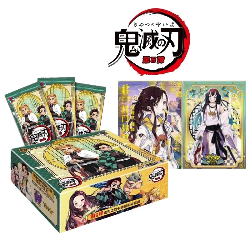 New Demon Slayer Collection Card TCG Anime Booster Pack Box Kimetsu No Yaiba Rare Cards Game Toy Kids Birthday Gift