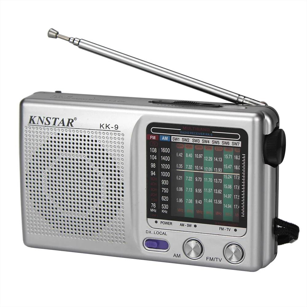 KNSTAR KK-9 FM AM SW Mini Portable Multiband Radio Short Wave Radio