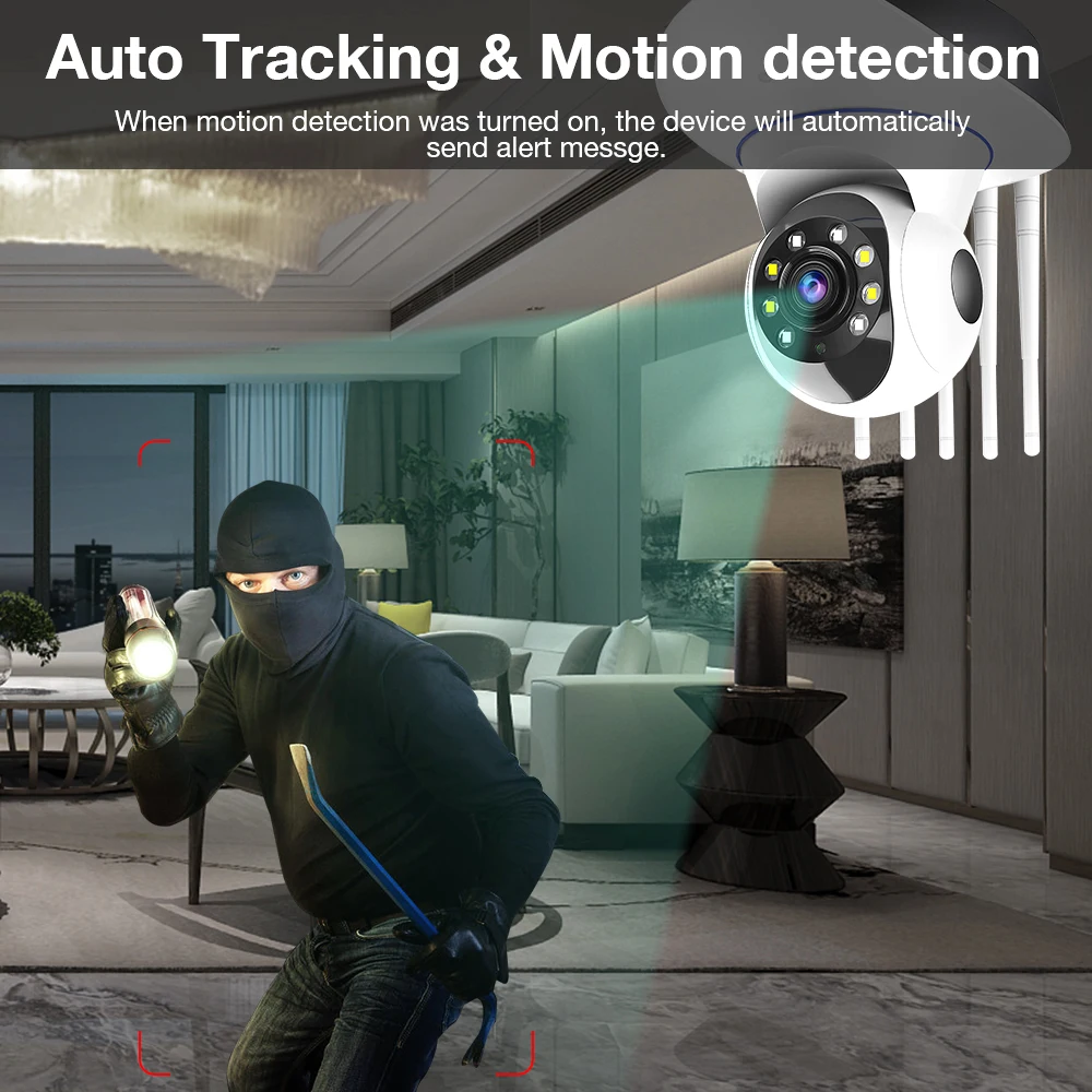 Double Light Smart Indoor 3MP Pan Tilt Wireless Security Yoosee WIfi Camera