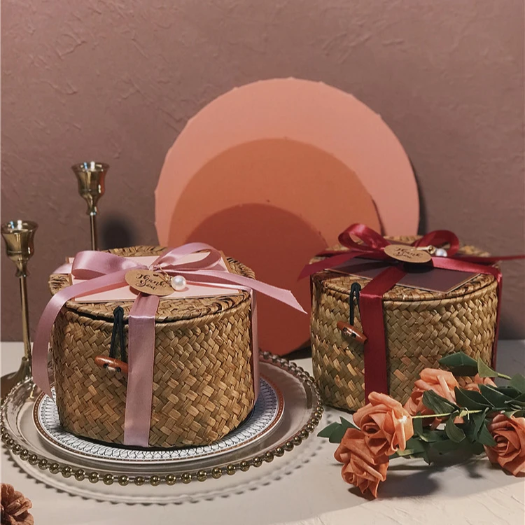 Подарочная корзина для рождества, Дня Святого Валентина, подарки ручной работы, подарочные коробки, корзина для морских водорослей, свадебная корзина, подарочная корзина для хранения