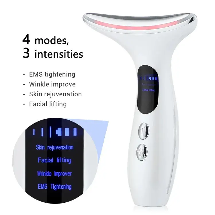 OEM Beauty Products USB Neck Face Beauty Device Anti-Wrinkle Remover Anti-Aging Face and Neck Massager Facial Massage Machine