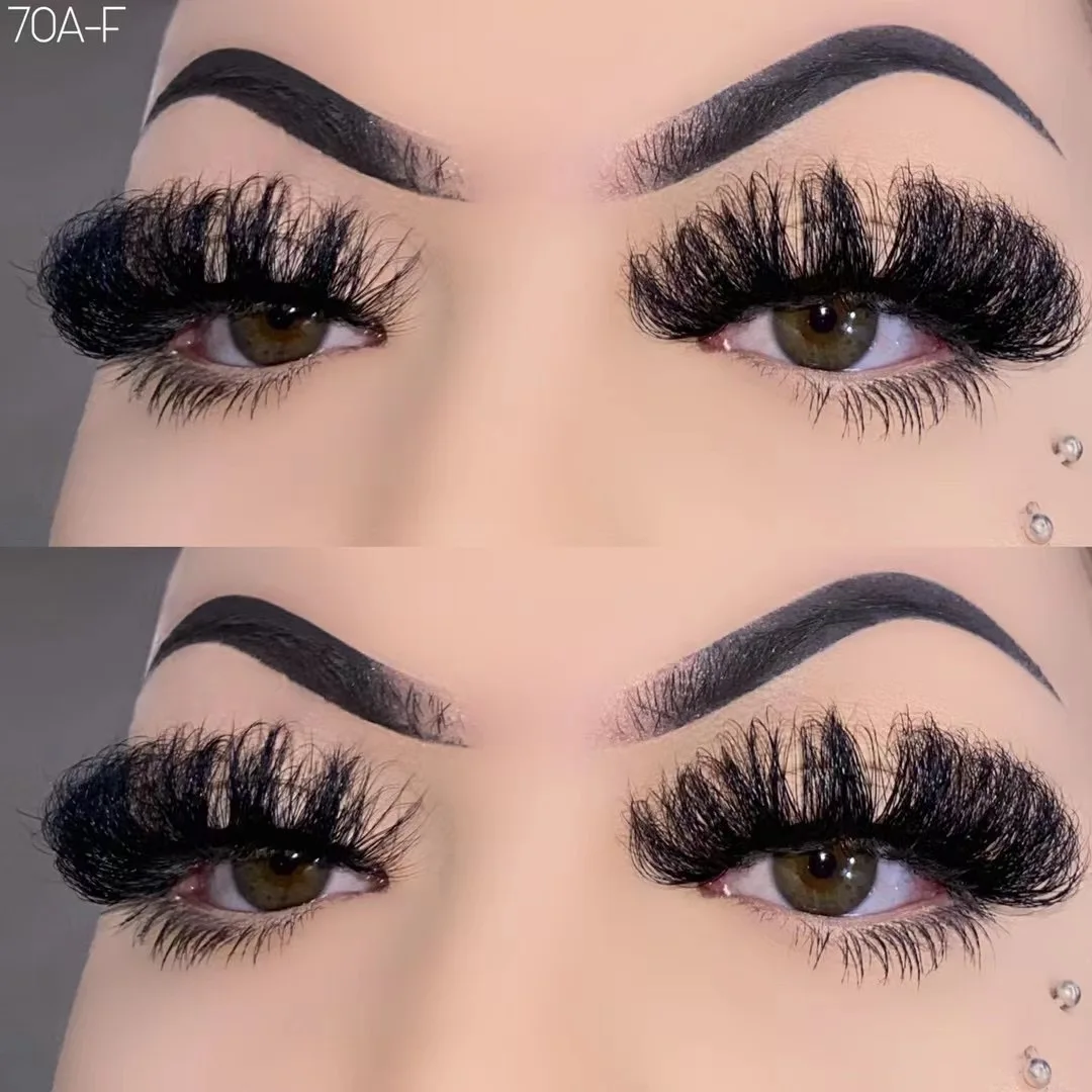 Russian volume mink strip lashes Factory wholesale d curl strip eyelashes  natural false 18mm 15mm eyelash vendor