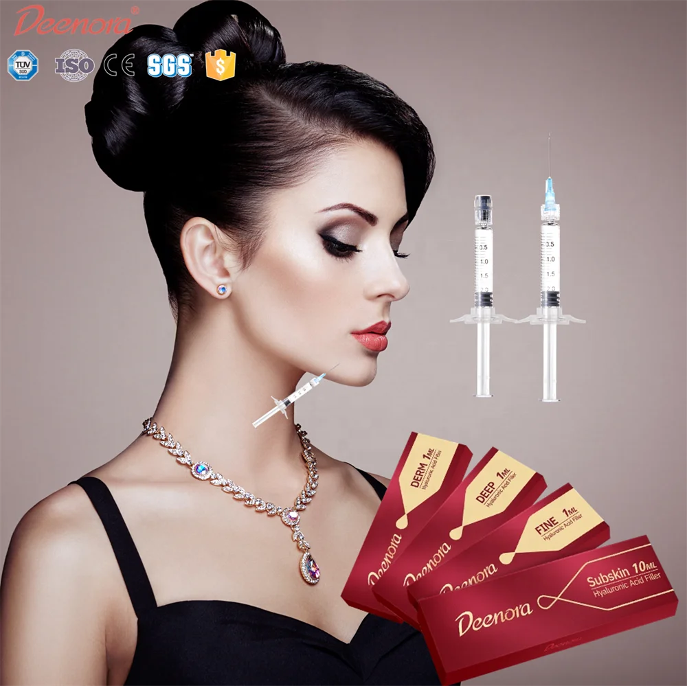 Deenora cross linked Injection filler hip penis breast enlargement hyaluronic acid gel long lasting HA hyaluronic dermal fillers