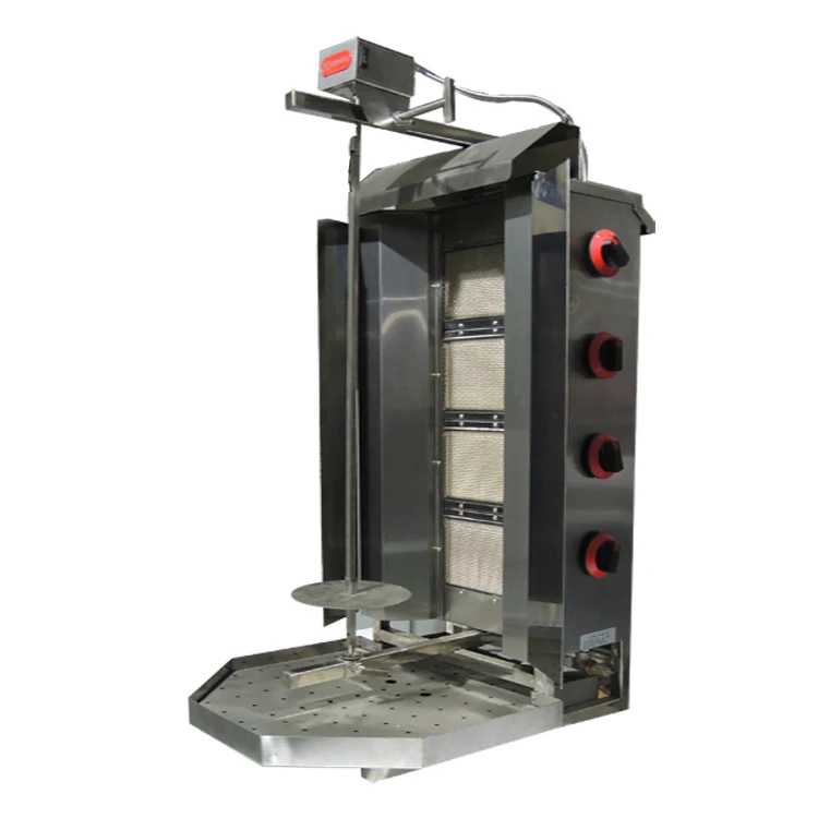 4 горелки промышленные Сушеные мясо газ шаурма гриль машина Турция оборудование для донер-кебаб гриль