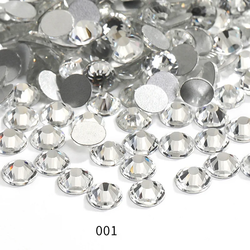 Wholesale Super Shiny Nai Multi Color Non Hotfix Glass Rhinestone Crystal Flatback Rhinestone For Jewelry Decoration Accessories