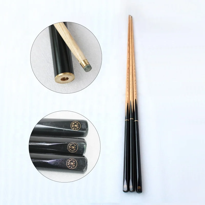 High quality 3/4 joint ash wood billiard snooker cue stick for sale