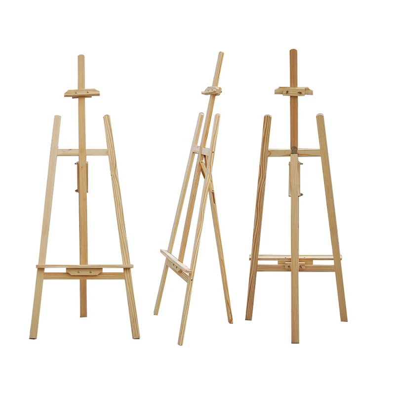 150cm Easel Solid Wood Sketch Stand Sketching Holder Fold Multi-Functional Bracket Art Display Stand 175cm Pine Wooden Easel
