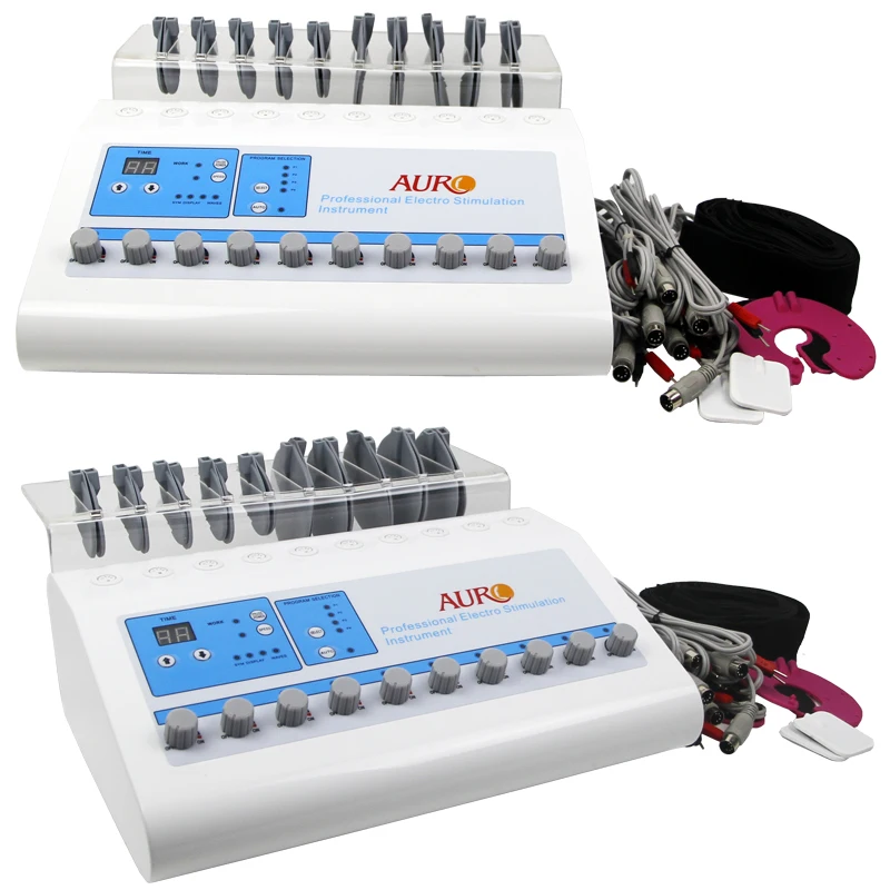AURO Portable Tens Ems Machine Muscle Pain Relief Ems Weight Loss Body Slimming Stimulator Microcurrent Russian Waves Machine