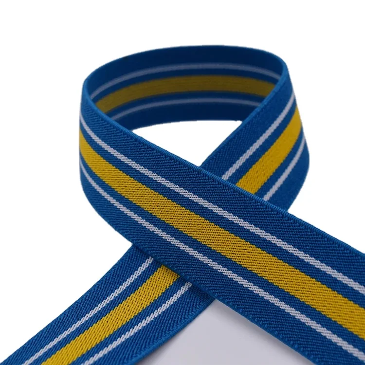 rubber polyester elastic for suspenders strong elastic band elastic less stretch