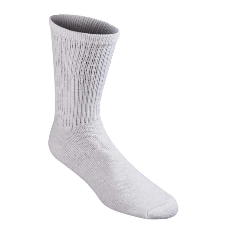 Custom Pattern Design  Cotton Crew Socks Sublimation Blank White Socks Men Unisex, Factory Price White Sport Socks