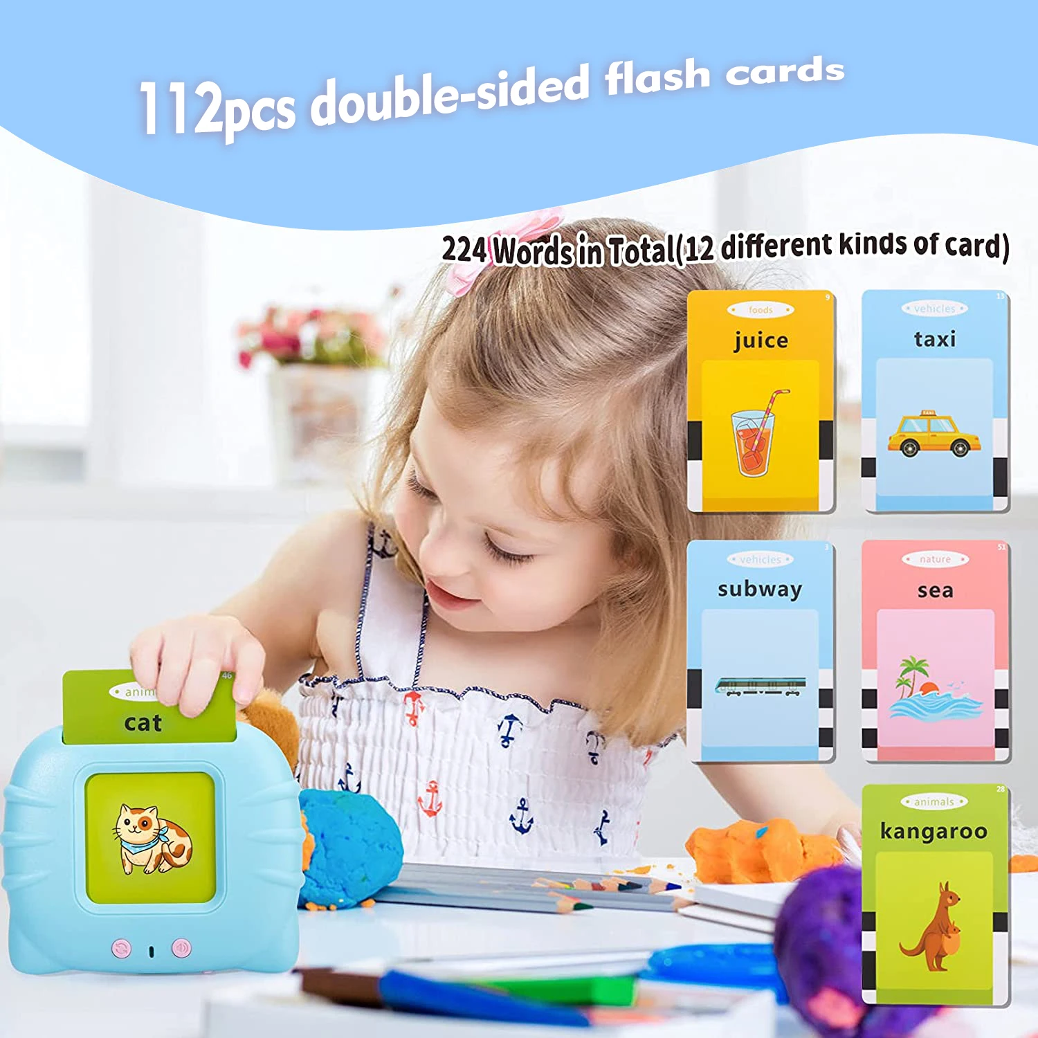 2024 Kids sensory learning books in English  kids games flash cards German  Spanish  talking flash cards cheap learning toys