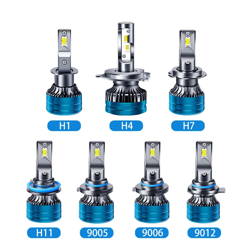 Cross-border Amazon AliExpress hot sale tri-color led car headlights modified high-power far and near light bulbs