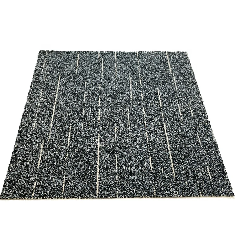 Factory Price 50*50 Tile Carpet 100% BCFPP Material PVC Backing Noise Proof Fire Resistant Office Floor Carpet