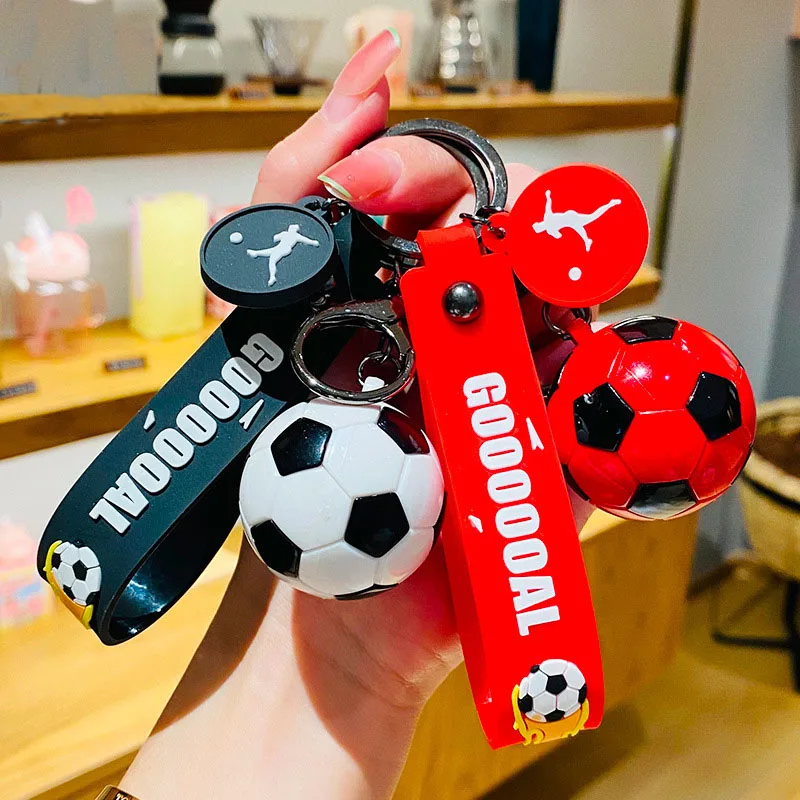 Popular New Arrival Acrylic Silicone Rubber Schoolbag Bracelet Keyring Novelty Football Shirt Bag Car Keychain