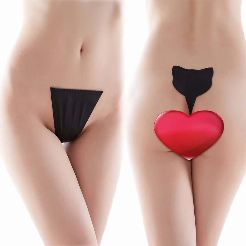 
Fashion silicone adhesive thong t back panties invisible panty for women 