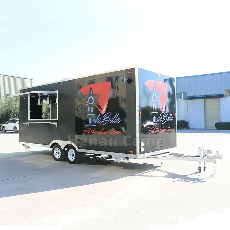 CAMPTRL Container Food Truck Mobile Food Trailers Fully Equipped Usa Purchase Churros Kebab Cart Mobile Kitchen