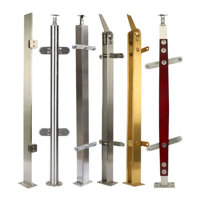 Glass Balustrade Led Light Balustrade Group Fight Aluminum Alloy Guardrail Villa Guardrail Fence