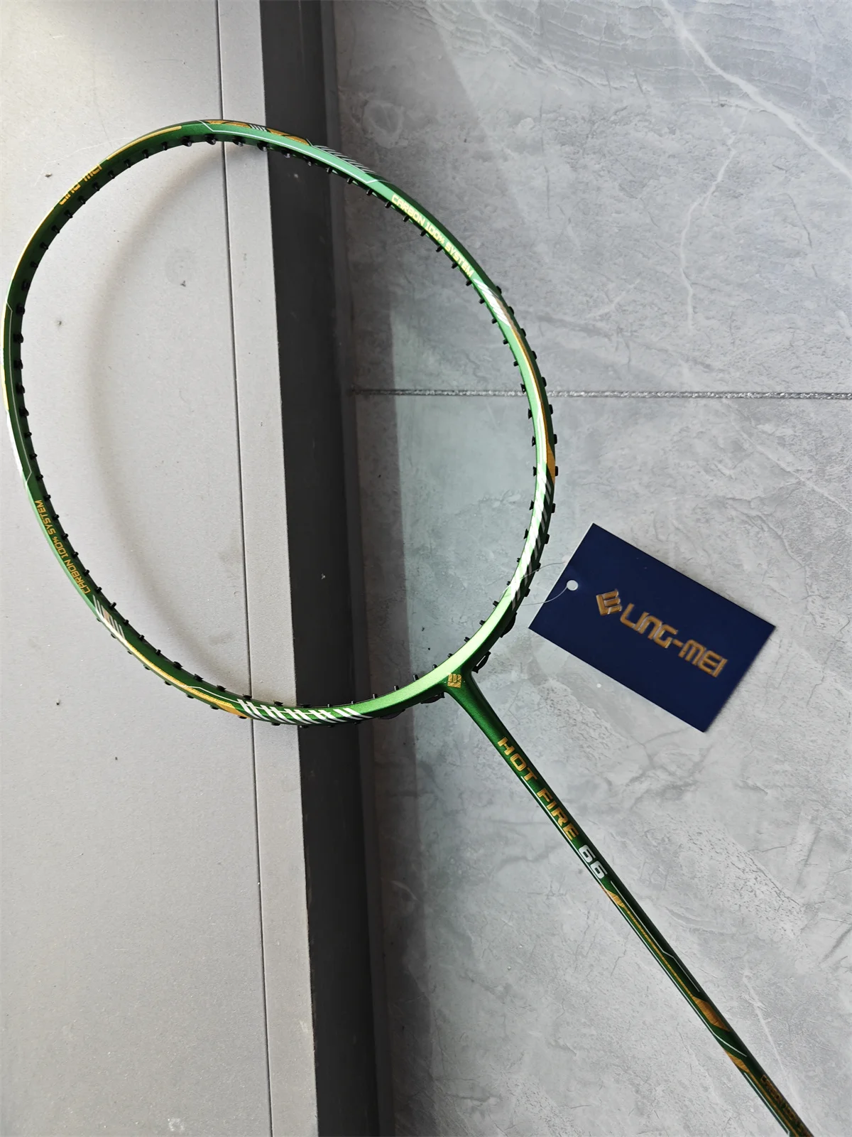 Wholesale Price High Quality Green Badminton Rackets with  Soft PU Grip for  Badminton Sports
