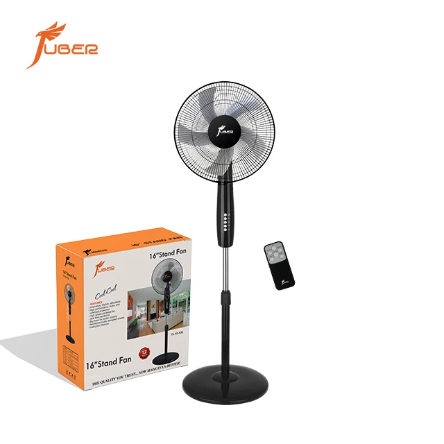 Electric Household Floor Remote Fan 16 inches with 8 speed Silent Wind Fan with 5 blades standing fan