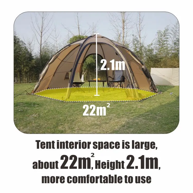 HOMFUL Exquisite Waterproof Emotional camping Tent Outdoor Glamping Tent Hot Tent