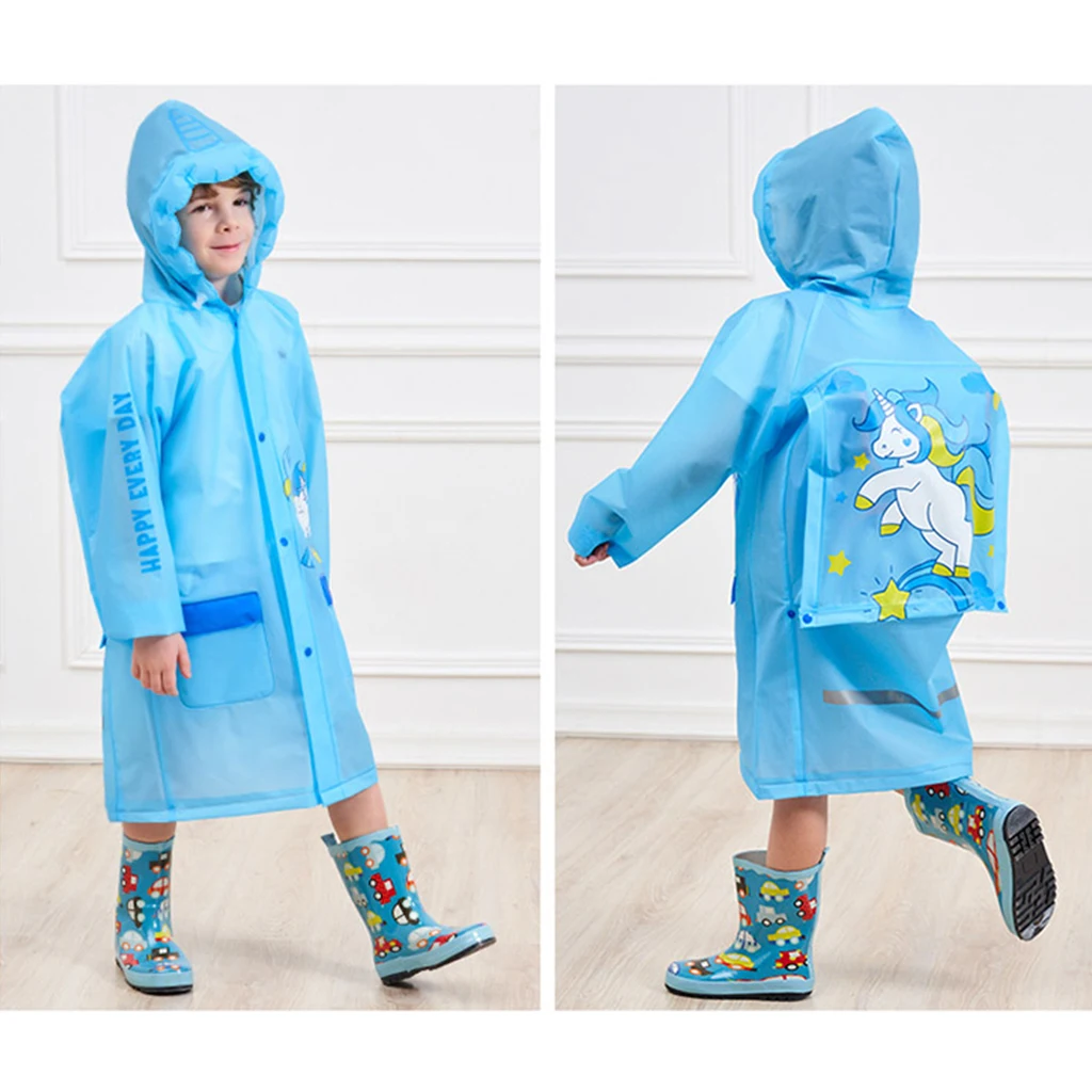 
New Arrival Latest Design Inflatable Brim Children Kids Raincoat 