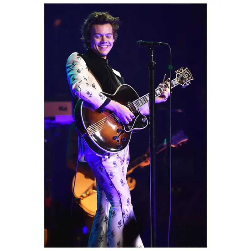 Meian Hot selling harry styles Round Diamond painting by diamonds home Canvas Poster