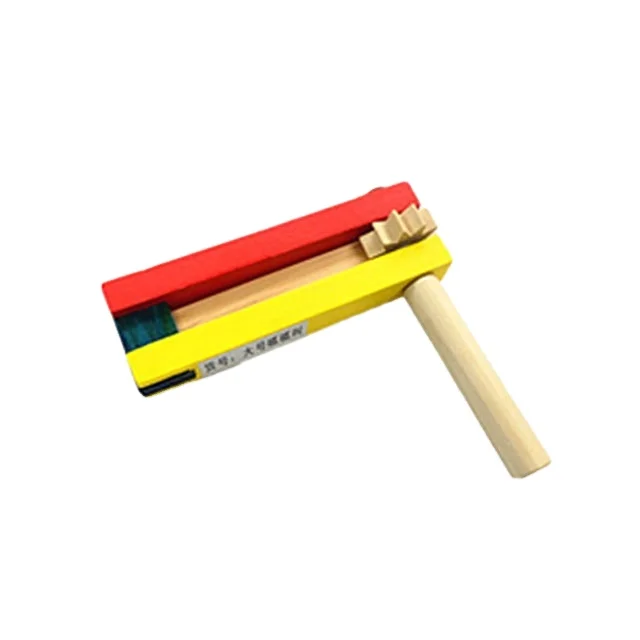 Natural Wooden Baby Educational and Development Toy Wooden football rattle