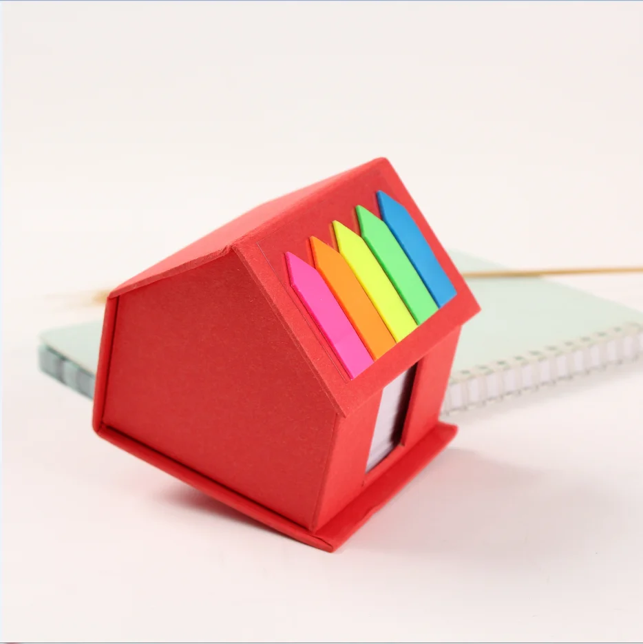 Wholesale tear-off memo colors cheap custom sticky notes adhesive removable house design