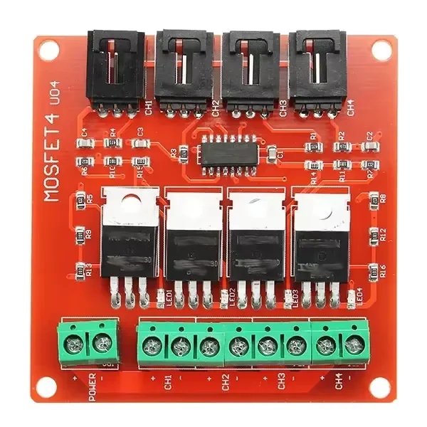 Channel Way V4.0+ MOSFET Switch Module for Arduino DC Motor Drive Dmimmer Relay Board Custom Four Channel 4