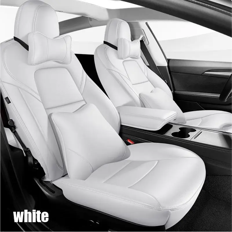 Universal Pink Leather Car Seat Covers Luxury Sports Design for Toyota SUV Front Full Set with Red Logo & Waterproof Feature