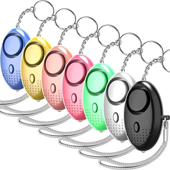 130DB Siren Song LED Portable Emergency SOS Security Self Defense Alarm Keychain Personal Alarm for Women Children Elders