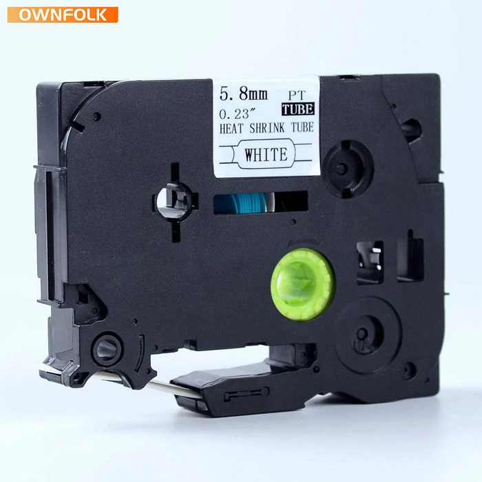 Горячая Распродажа, черно-белые термоусадочные трубчатые ленты ownнародного производства HSe 211 5,8 мм, совместимые с принтерами этикеток