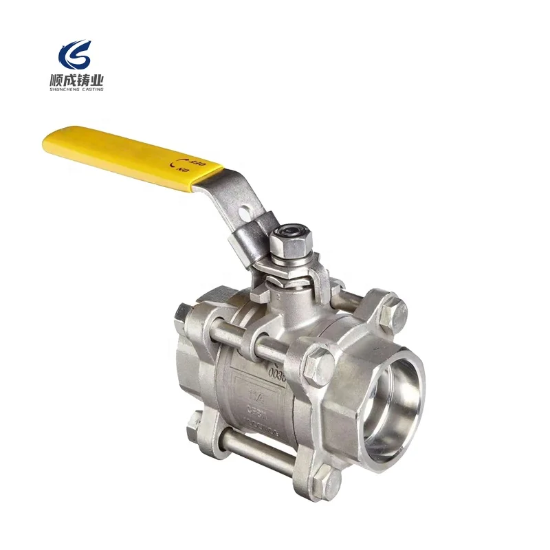 
hot sale 3 piece stainless steel ball valve socket weld SS 25mm ball valve 