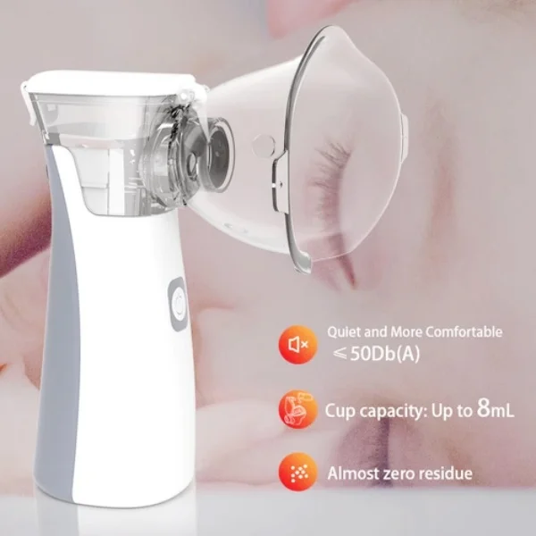 Handheld Inhaler Silent Nebulizador Machine Kit Kids Adults Asthma Medical Portable Ultrasonic Mesh Nebulizer