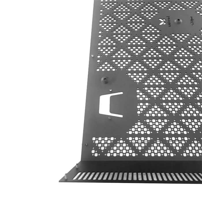 Customized sheet metal fabrication powder coating perforated plate panel Heat dissipation cover