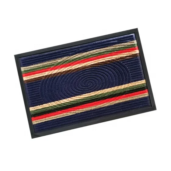 Factory Cheap Custom Rainbow Color Carpet Anti Slip Rubber Floor Mat Front Door Mat Doormats For Home