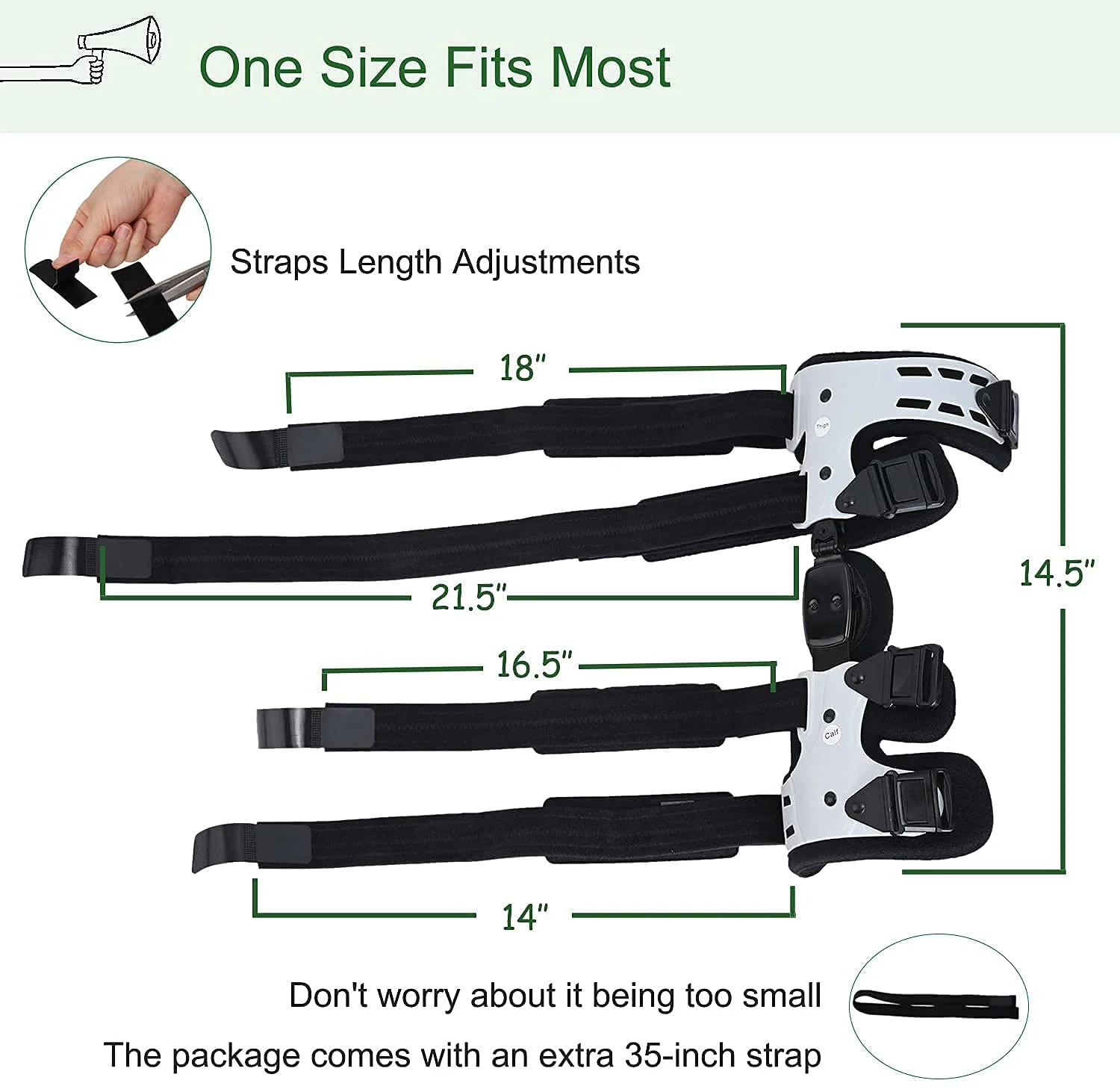 HKJD Rehabilitation Equipment Adjustable Post Op Unloader Hinged OA Knee Brace immobilizer Support Knee Brace Arthritis