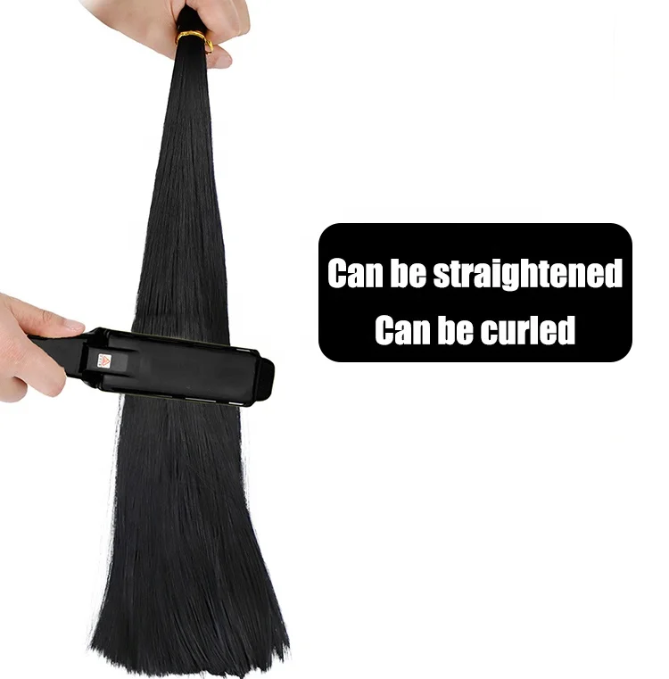 
PET High imitation human hair full extinction Heat Resistant Flaming Fiber Synthetic hair pet fiber 