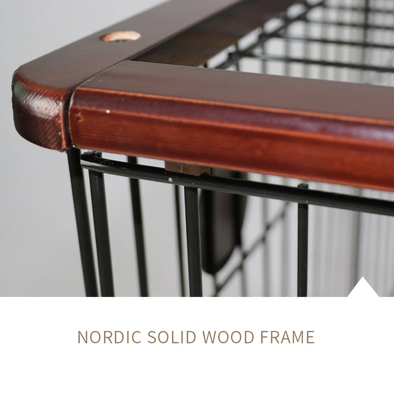 Solid Wood Pet Cat Cage Cat Playpen High Quality Portable Luxury for Dogs Bedroom,indoor and Outdoor 1pcs/brown Box 25-35 Days