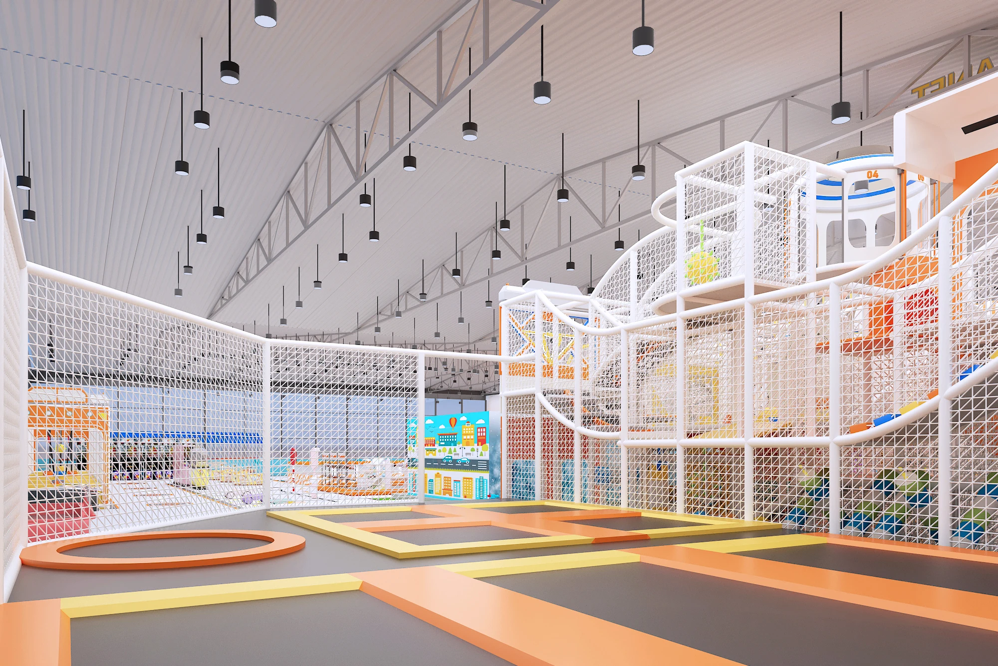 Commerical amusement theme park soft play indoor playground equipment kids indoor playground