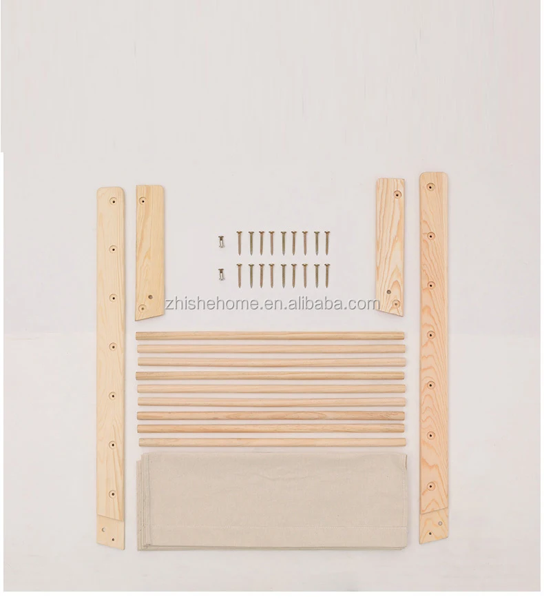 
modern 7 tiers solid wood fabric display book shelf bookcase for kids 